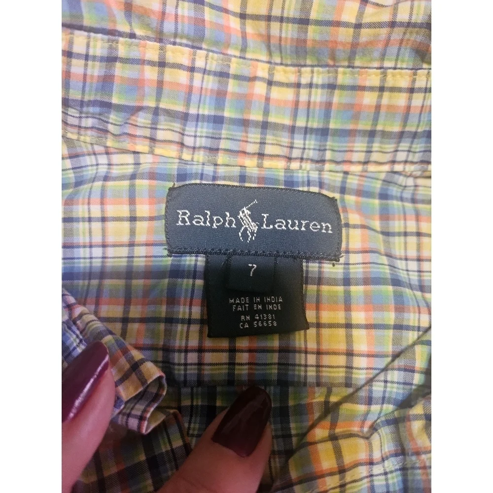 Ralph Lauren Youth Plaid Button Down Shirt
